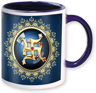 

Heyworlds happy diwali gifts 18 Ceramic Mug(325 ml), Multicolor