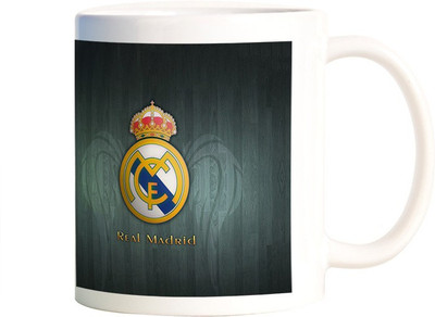 

Rangeele Inkers Real Madrid Logo Ceramic Mug(300 ml), Multicolor