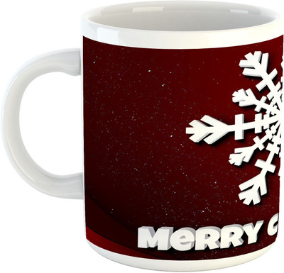 

Deeher Gifts Merry Christmas Design52 Ceramic Mug(330 ml), Multicolor