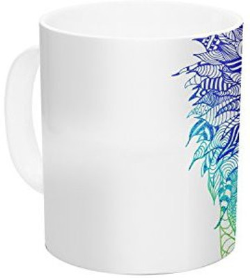 

Kess InHouse InHouse Monika Strigel Rainbow Lion Ceramic Coffee, 11 oz, Multicolor Ceramic Mug(60 ml)