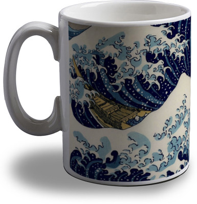 

Artifa Boat In Waves Porcelain, Ceramic Mug(350 ml), Multicolor