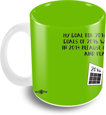 

The Crazy Me Whats the agenda for 2016 Ceramic Mug(325 ml), Multicolor