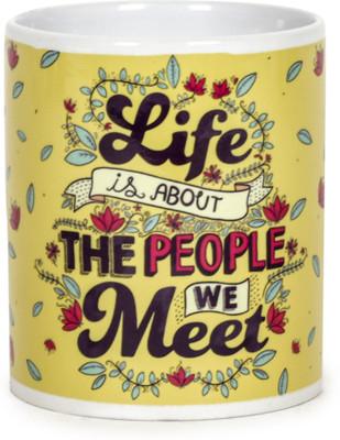 

Chumbak Life Wisdom Ceramic Mug(300 ml), Multicolor