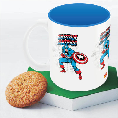 

Marvel Comics Captain fight Officially Licensed Ceramic Mug(350 ml), Multicolor