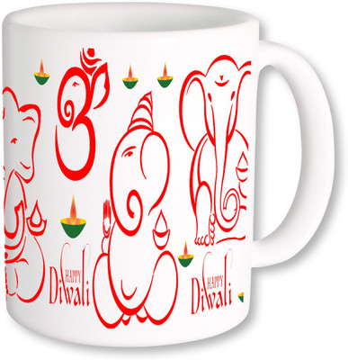 

PhotogiftsIndia Happy Diwali And Deepawali 043 Ceramic Mug(325 ml), Multicolor