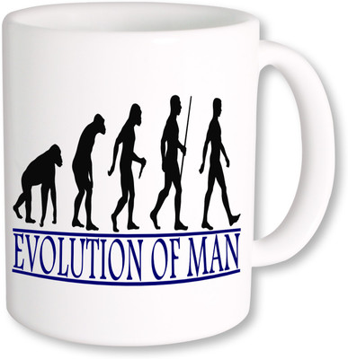 

PhotogiftsIndia Evolution Of Man_01 Ceramic Mug(325 ml), Multicolor