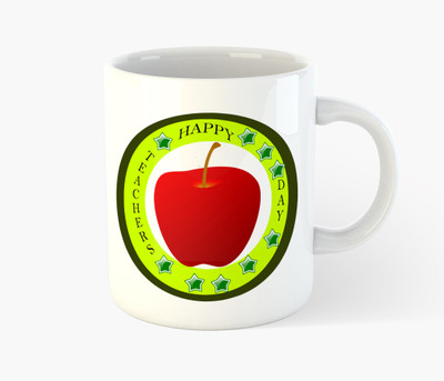 

Deeher Gifts Happy Teachers Day - design 2 Ceramic Mug(350 ml), Multicolor