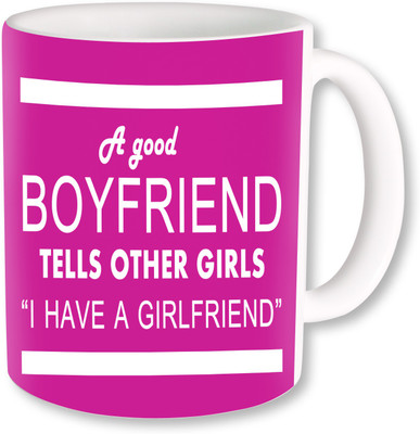 

PhotogiftsIndia A Good Boyfriend 01 Ceramic Mug(325 ml)