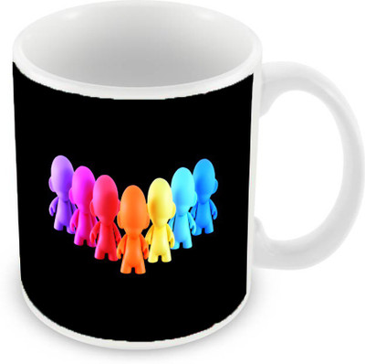 

Sleep Nature's SN-MG-1031 Ceramic Mug(350 ml), Multicolor