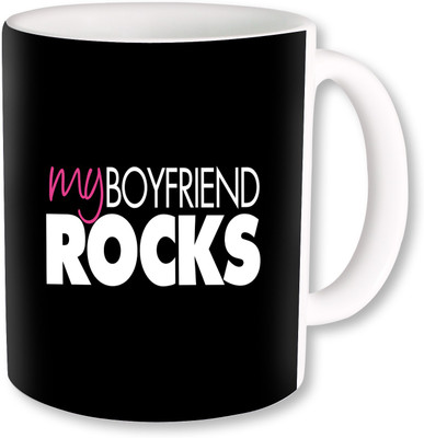 

PhotogiftsIndia My Boyfriend Rocks Ceramic Mug(325 ml)