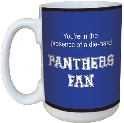 

Tree-Free Greetings Greetings lm44433 Panthers College Football Fan Ceramic with Full-Sized Handle, 15-Ounce Ceramic Mug(60 ml), Multicolor