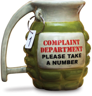 

GeekGoodies Grenade Large Coffee Ceramic Mug(350 ml), Green;white
