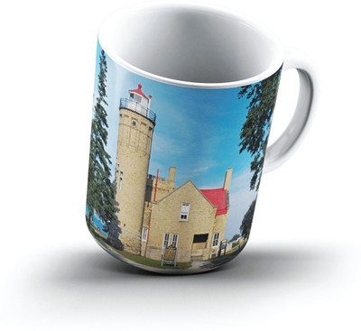 

Ucard Old Mackinac Point Light Mackinaw City Michigan2560 Bone China, Ceramic, Porcelain Mug(325 ml), Multicolor