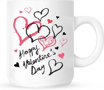 

HuppmeGift Valentine White Ceramic Mug(350 ml)