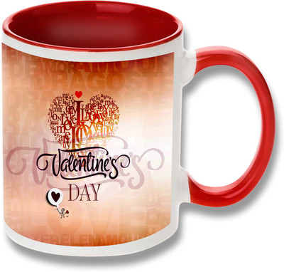 

Heyworlds happy valentine day gifts 105 Ceramic Mug(325 ml), Multicolor