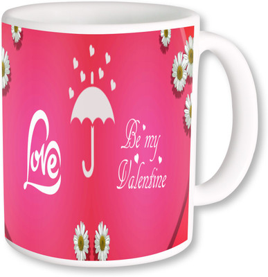 

Heyworlds love be my valentine gifts 01 Ceramic Mug(325 ml), Multicolor