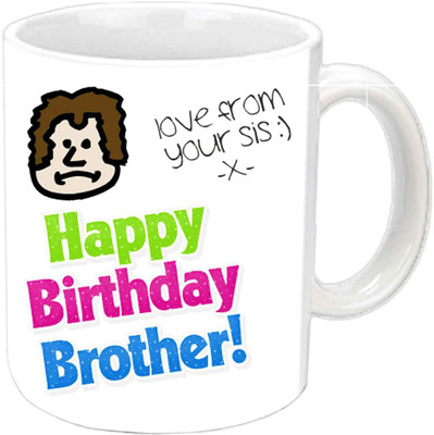 Raj Laxmi cute face sister b'day white Ceramic Mug(350 ml)