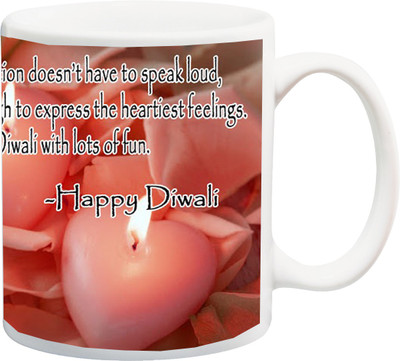 

ME&YOU Special Diwali Gift for Beloved Ones Ceramic Mug(300 ml), Multicolor