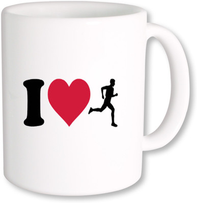 

PhotogiftsIndia I Love Run 03 Ceramic Mug(325 ml), Multicolor