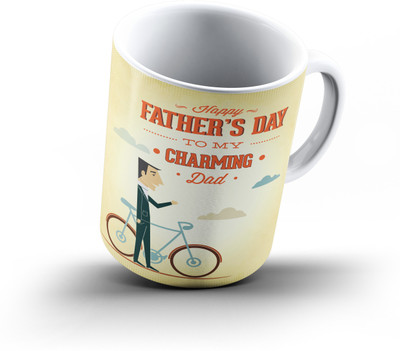 

Ucard Fathers Day483 Bone China, Ceramic, Porcelain Mug(325 ml), Multicolor