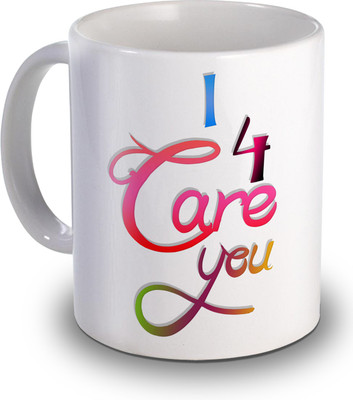 

SKY TRENDS I Care For You Gifts For Valentine's Ceramic Mug(350 ml), White