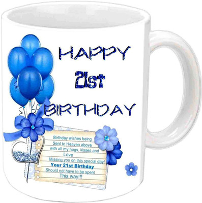 

Raj Laxmi 21st b'day wishes white Ceramic Mug(350 ml)