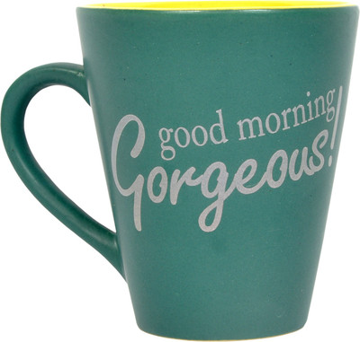 

Shaurya Saran SSS1121621 Bone China Mug(250 ml), Green