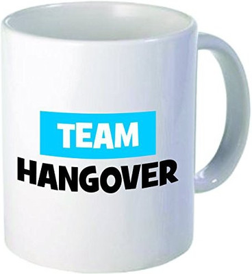 

Rikki Knight Knight Team Hangover Ceramic Coffee, 11 oz, White Ceramic Mug(60 ml), Multicolor