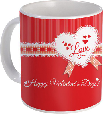 

SKY TRENDS Can't Help Falling in Love mug Best Gift for Valentine's Day, Her, Girlfriend,boy friend,husband, Wife,Birthday, Anniversary,Christmas or Any Holidays Design 086 Ceramic Mug(320 ml), Blue;white