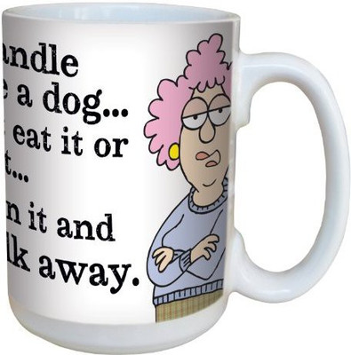 

Tree-Free Greetings Greetings lm43855 Hilarious Aunty Acid Dog Stress by The Backland Studio Ceramic, 15-Ounce Ceramic Mug(60 ml), Multicolor