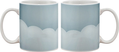 

Artifa Clouds Porcelain, Ceramic Mug(350 ml), Multicolor