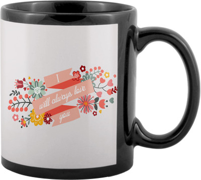 

SKY TRENDS Valentine Gifts For Special Girlfriend,Boyfriend,Wife,Husband,design 146 Ceramic Mug(325 ml), Black