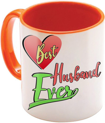 

SKY TRENDS Wonderful & Best Valentine Orange Gift For GirlFriend,Boyfriend,Husband,Wife,Friend Design Cod 067 Ceramic Mug(325 ml)