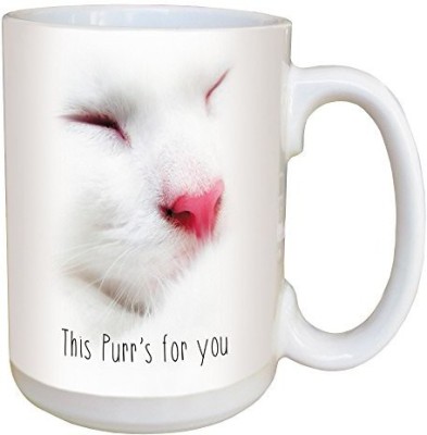 

Tree-Free Greetings Greetings 46174 Angi and Silas This Purr Ceramic with Full-Sized Handle, 15-Ounce Ceramic Mug(60 ml), Multicolor