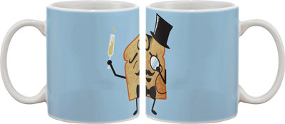 

Artifa Rich Toast Porcelain, Ceramic Mug(350 ml), Multicolor