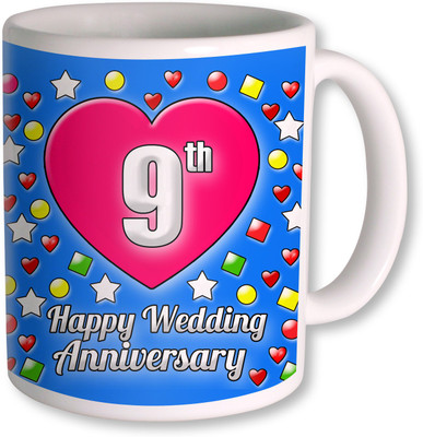 

PhotogiftsIndia Gifts For 9th Wedding Anniversary Coffee Ceramic Mug(350 ml), White