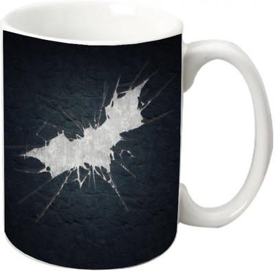 

Maison N Mode Bat Coffee Ceramic Mug(330 ml), Multicolor