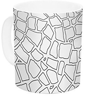 

Kess InHouse InHouse Project M British Mosaic Ceramic Coffee, 11 oz, Multicolor Ceramic Mug(60 ml)