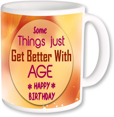 

PhotogiftsIndia Happy Birthday Gifts 20 Ceramic Mug(325 ml), Multicolor
