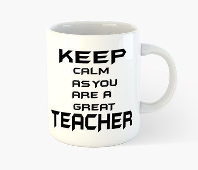 

Deeher Gifts For Teacher - design 8 Ceramic Mug(350 ml), Multicolor