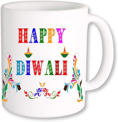 

PhotogiftsIndia Happy Diwali 033 Ceramic Mug(325 ml), Multicolor