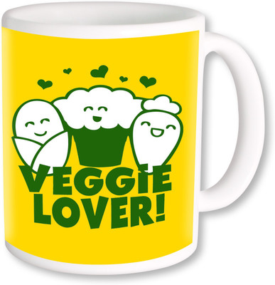 

PhotogiftsIndia Veggie Lover_01 Ceramic Mug(325 ml), Multicolor