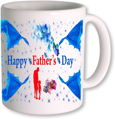 PhotogiftsIndia Happy Fathers Day 125 Ceramic Mug(350 ml), White