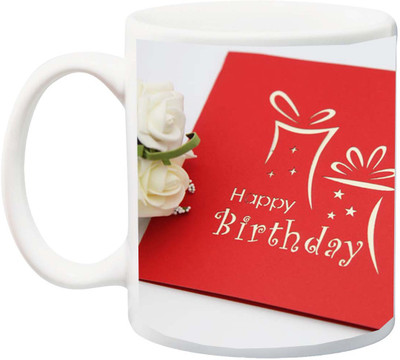 

ME&YOU Gift for happy Birthday;bhaiya/sister/dost/mom/dad/anniversary printed Ceramic Mug(325 ml), Multicolor