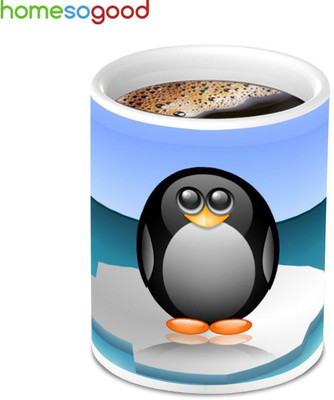 Homesogood Cute And Sweet Penguin Ceramic Mug(280 ml) available at flipkart for Rs.349