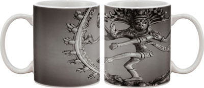 

Artifa Natraj Dance Porcelain, Ceramic Mug(350 ml), Multicolor
