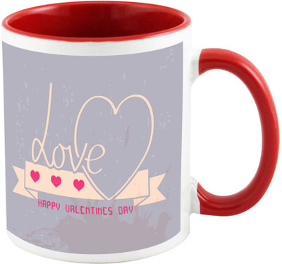 

AllUPrints Express Your Love On Valentines Day Red Ceramic Mug(325 ml)