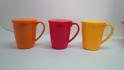 

Nayasa Angled Plastic Mug(400 ml, Pack of 3), Orange;red;yellow