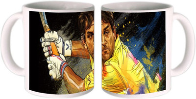

Shopmillions M S Dhoni Sketch Ceramic Mug(300 ml)