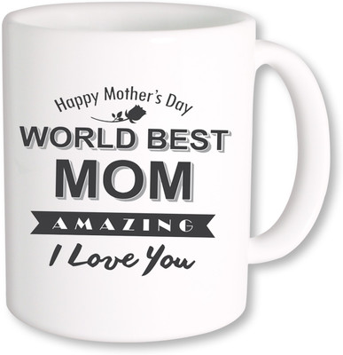 

PhotogiftsIndia world best mom Ceramic Mug(325 ml), Multicolor